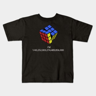 Rubik's Cube Probability Kids T-Shirt